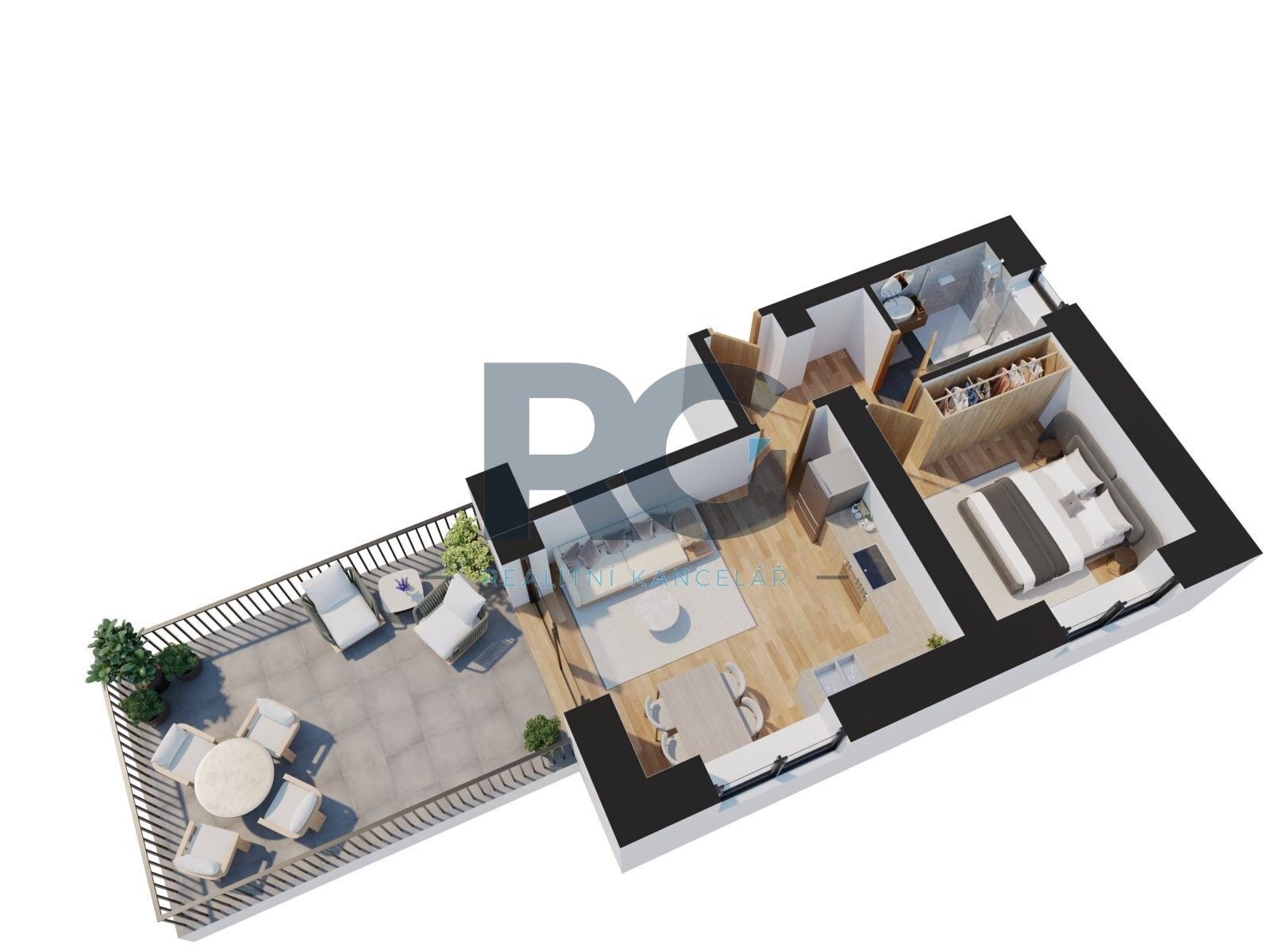 2+kk, Velešínská 405, Praha Letňany, 60 m² - 2