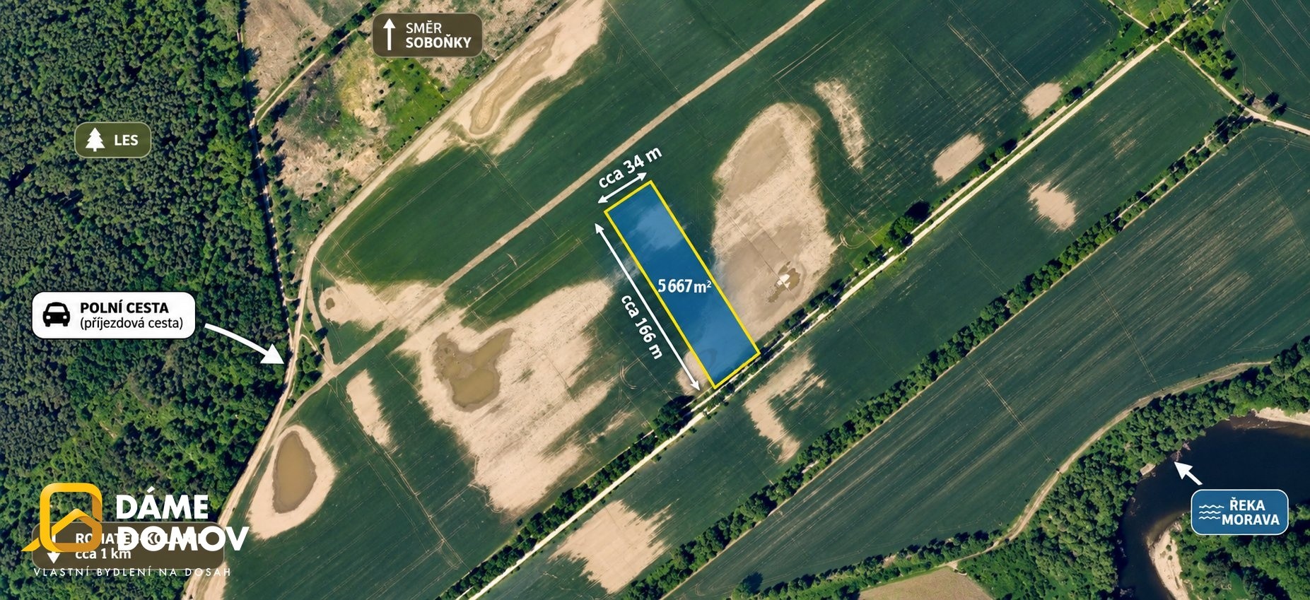 Zemědělský pozemek, 5 667 m²
