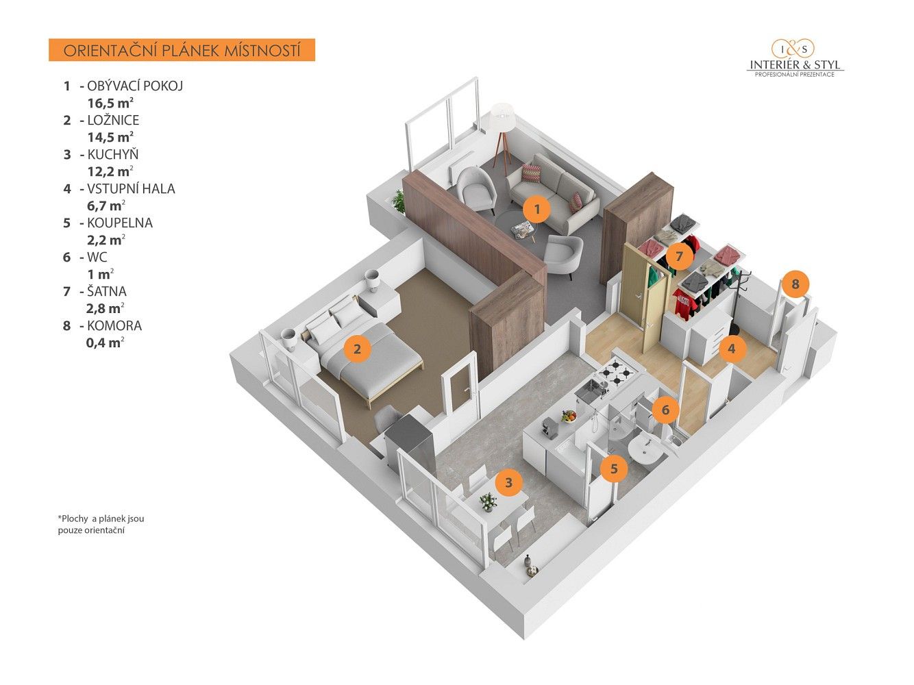 2+1, Ústí nad Labem - Severní Terasa, Ústecký kraj, 60 m² - 2