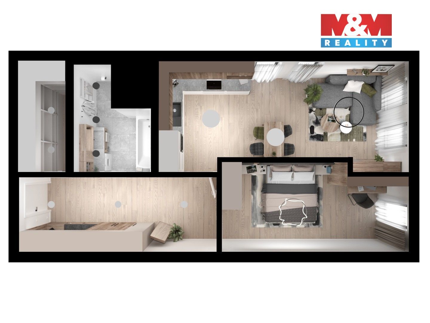 Byt 2+kk · 61 m² · Ponětovická, Brno - 3