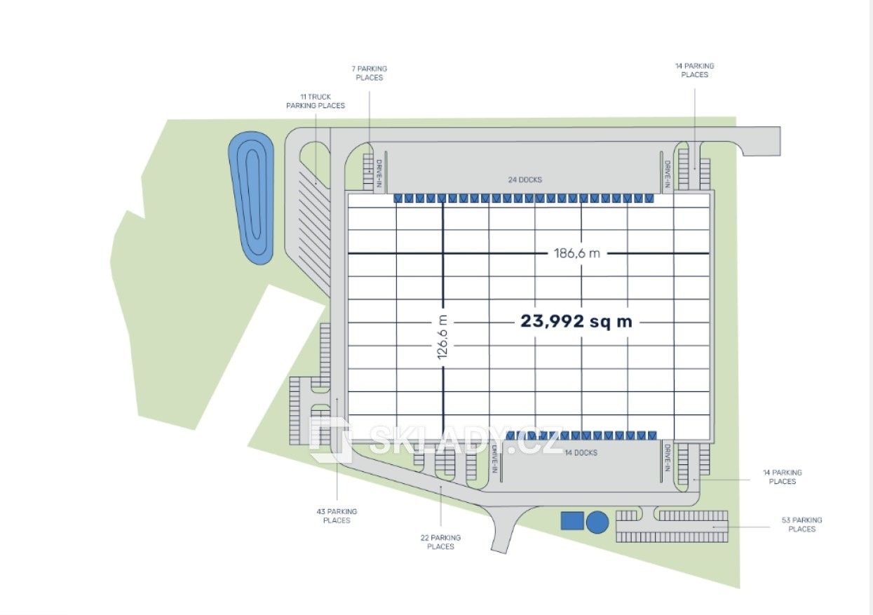 Sklady, Brno, 23 992 m² - 2