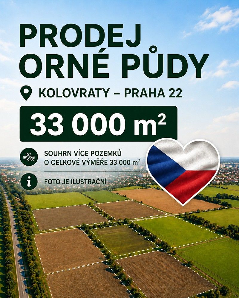 Zemědělské pozemky, Praha - Kolovraty, okres Praha 22, Hlavní město Praha - 1