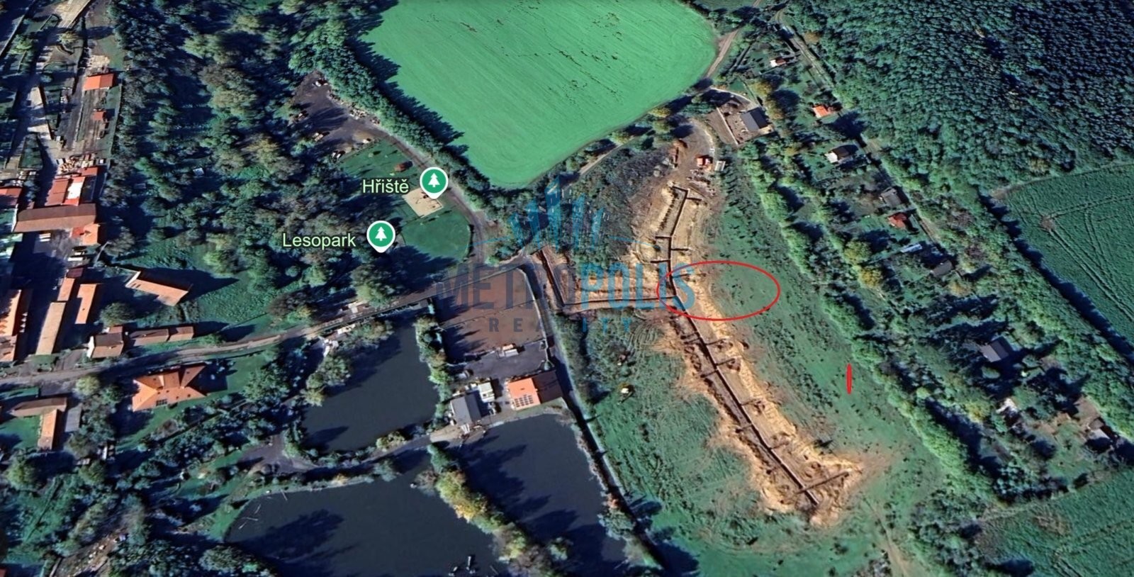 Pozemek pro bydlení · 862 m² · Průběžná, Vodochody - 3