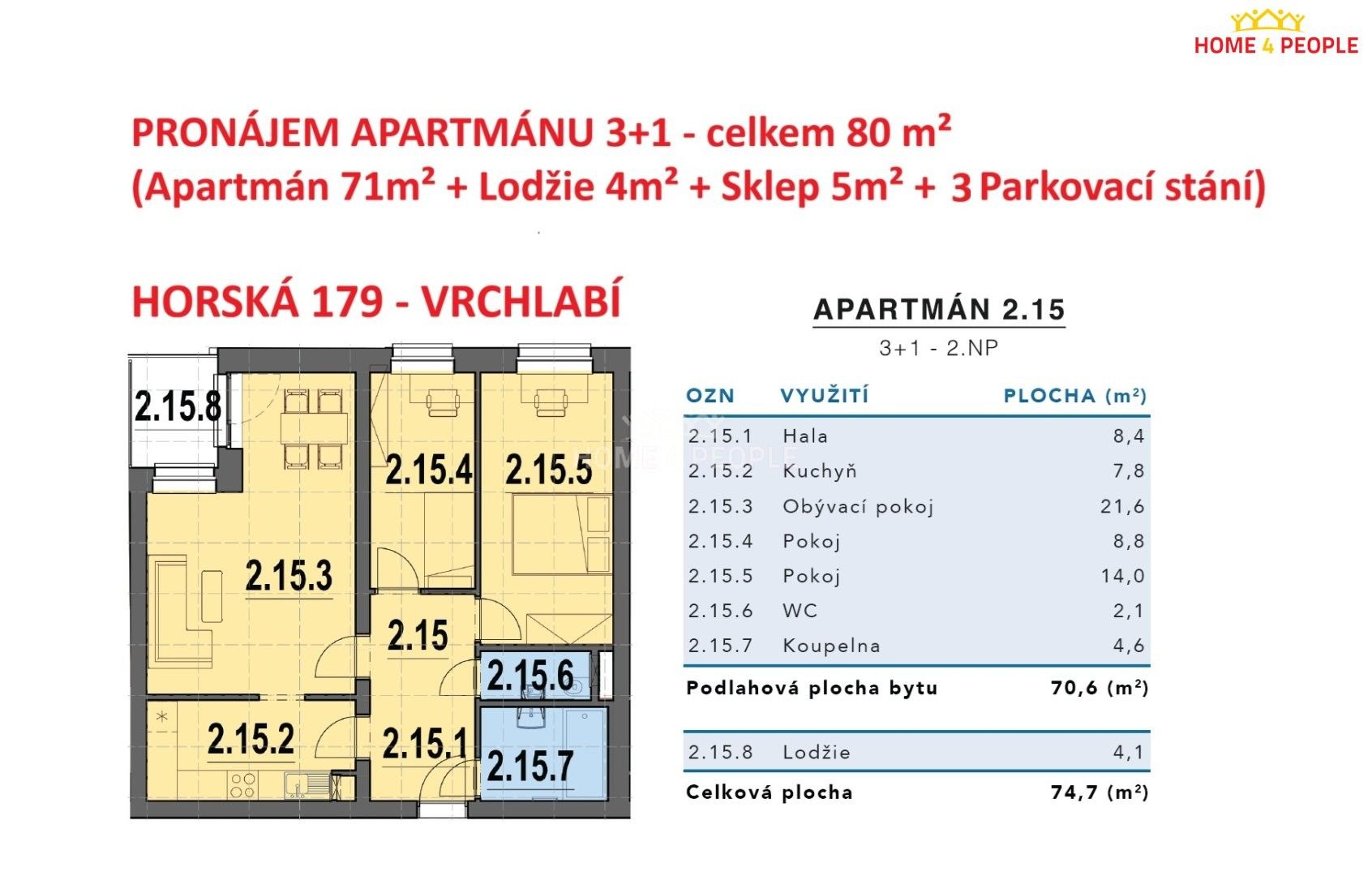 Byt 3+1 · 80 m² · Horská, Vrchlabí - 3