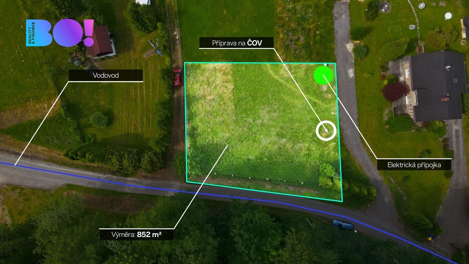 Pozemky pro bydlení, Chotěbuz, 852 m² - 1