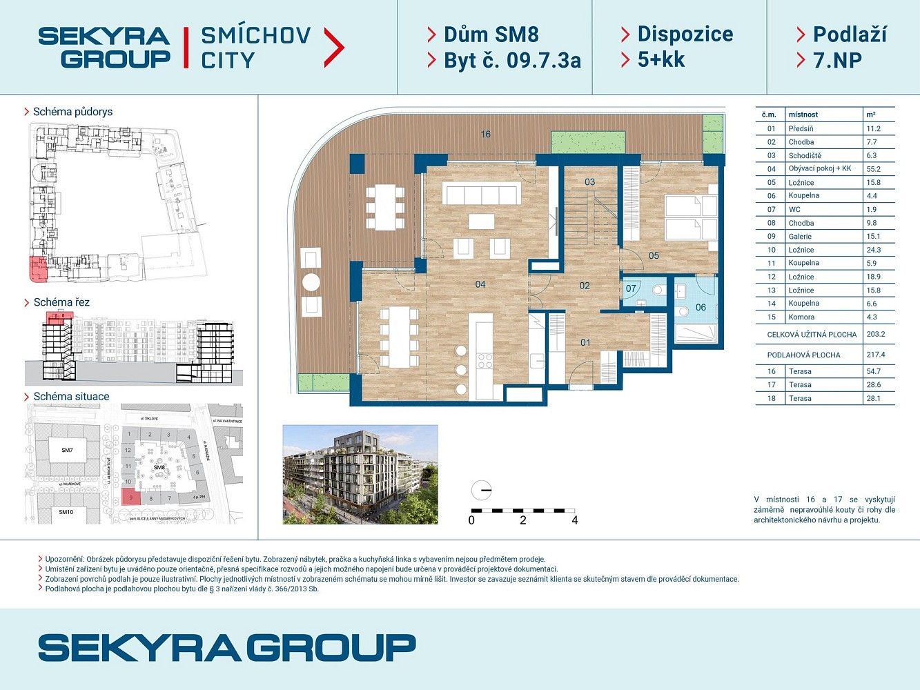 Prodej byt 5+kk - Praha - Smíchov, okres Praha 5, Hlavní město Praha, 203 m² - 2