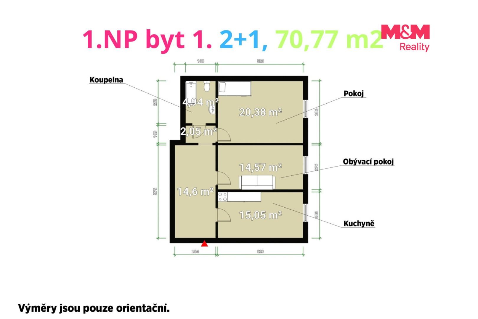 Pronájem byt 2+1 - Pivovarská 107, Chodová Planá, 71 m² - 5