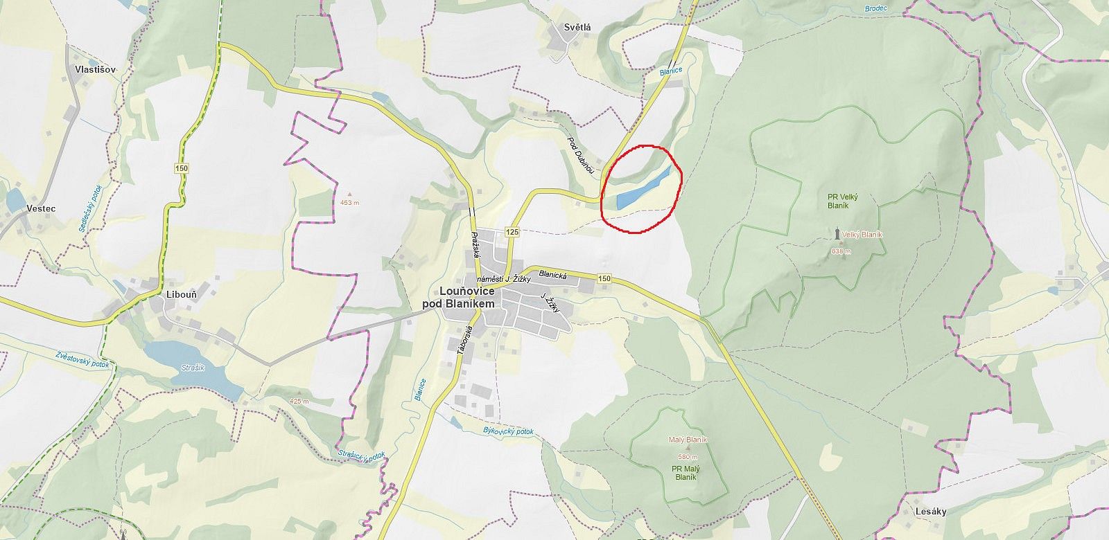 Pozemek · Louňovice pod Blaníkem - Podomí, okres Benešov, Středočeský kraj - 3