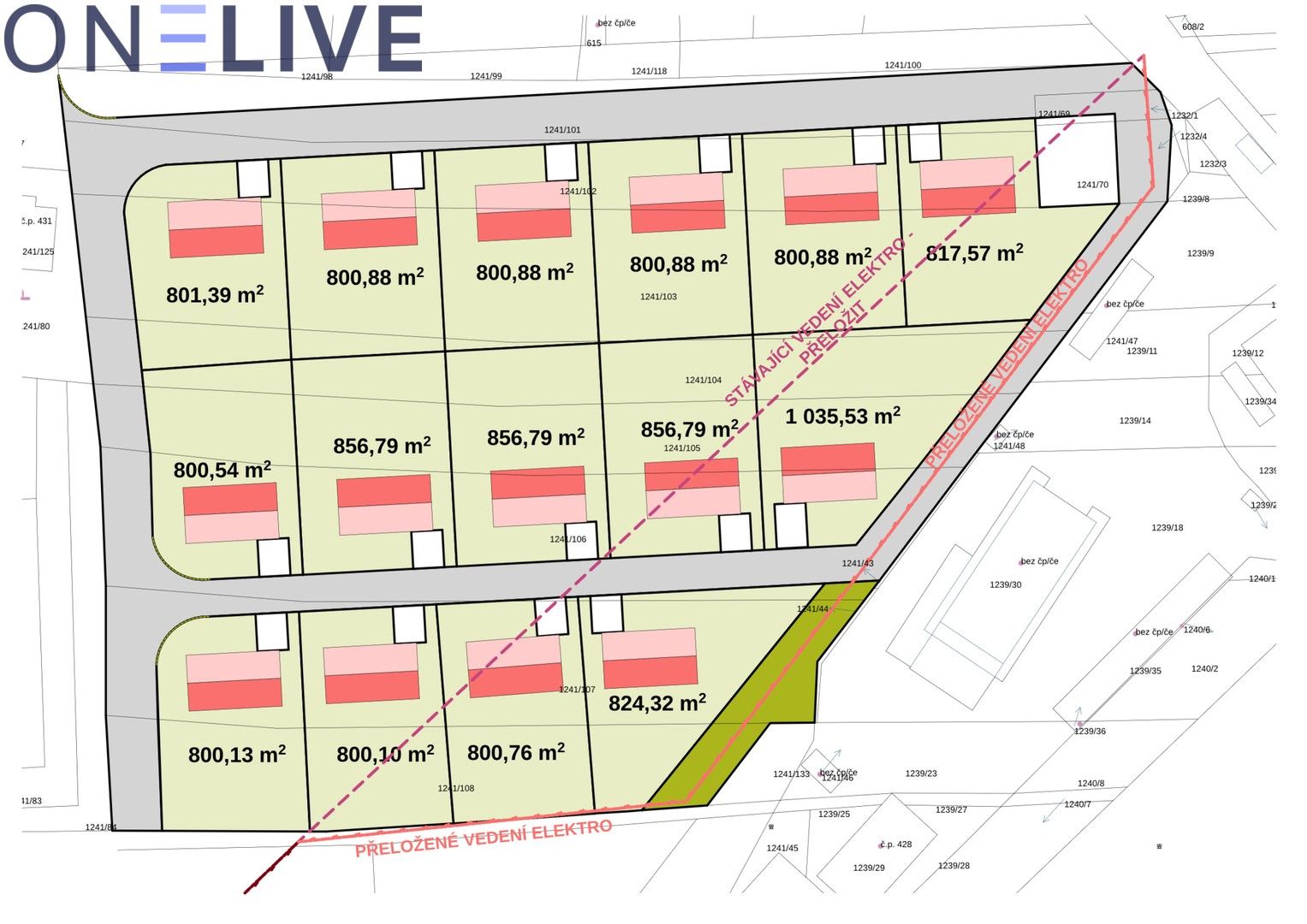 Pozemky pro bydlení, Dýšina, 15 194 m² - 1