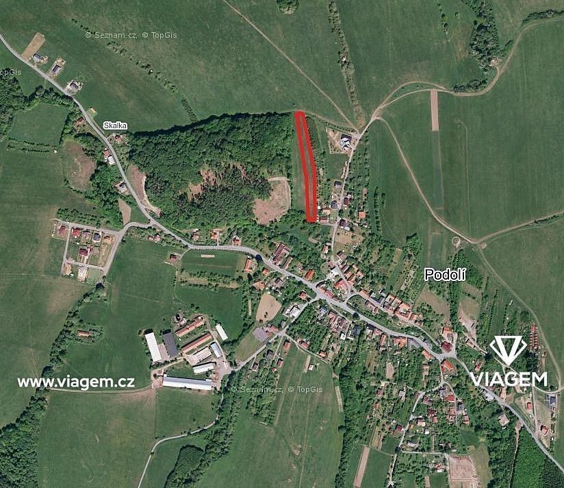 Zemědělské pozemky, Podolí, okres Vsetín, Zlínský kraj