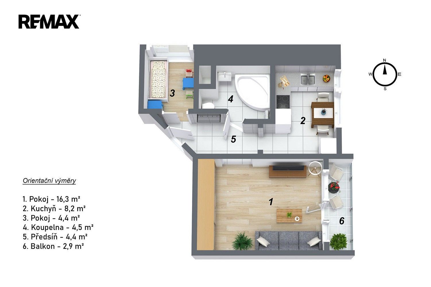 Prodej byt 2+1 - Jabloňová, Praha 10 - Záběhlice, 38 m² - 5