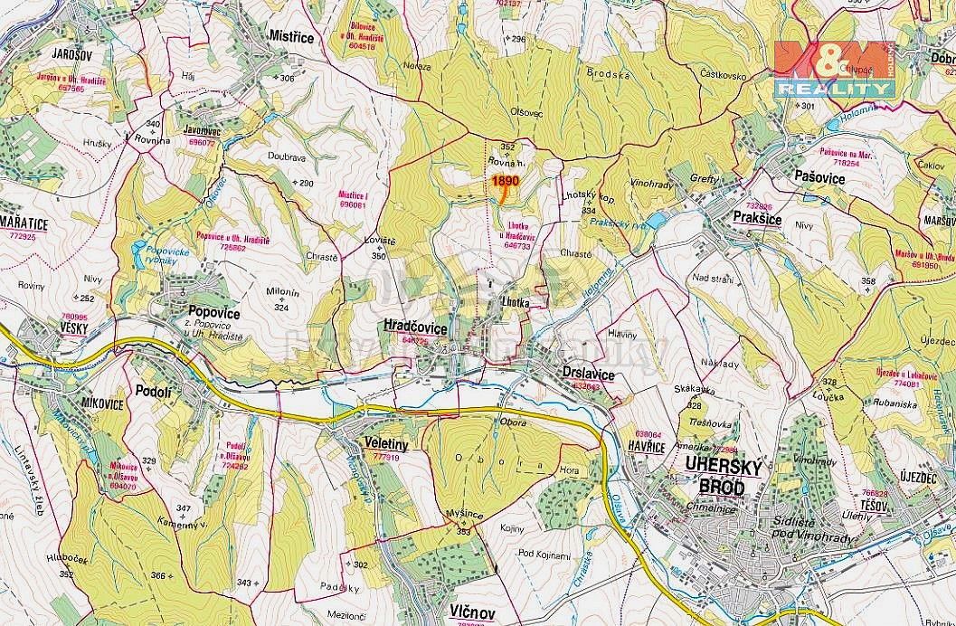 Prodej pozemek - Hradčovice, okres Uherské Hradiště, Zlínský kraj - 5