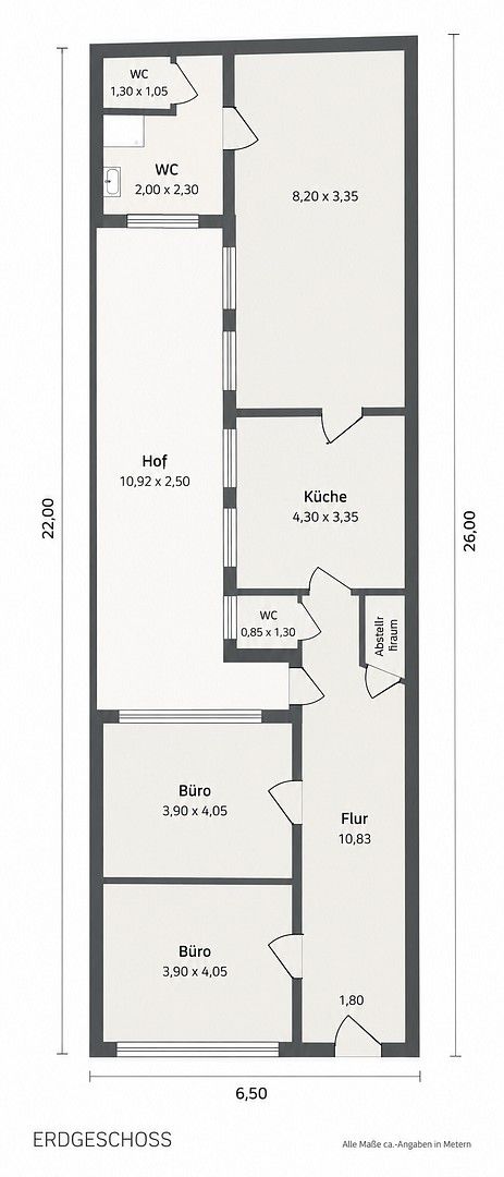 Kanceláře, Blücherstraße 11 Krefeld Cracau Nordrhein-Westfalen 47799, 80 m² - 1