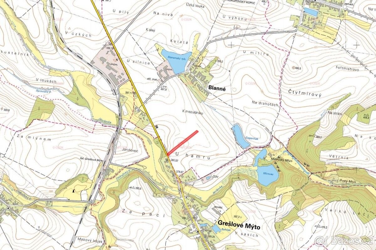 Prodej pozemek pro bydlení - Hostim, 671 54