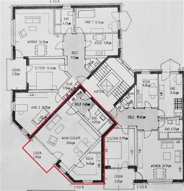 1+kk, Kometenplatz 51 Duisburg Aldenrade Nordrhein-Westfalen 47179, 49 m² - 1