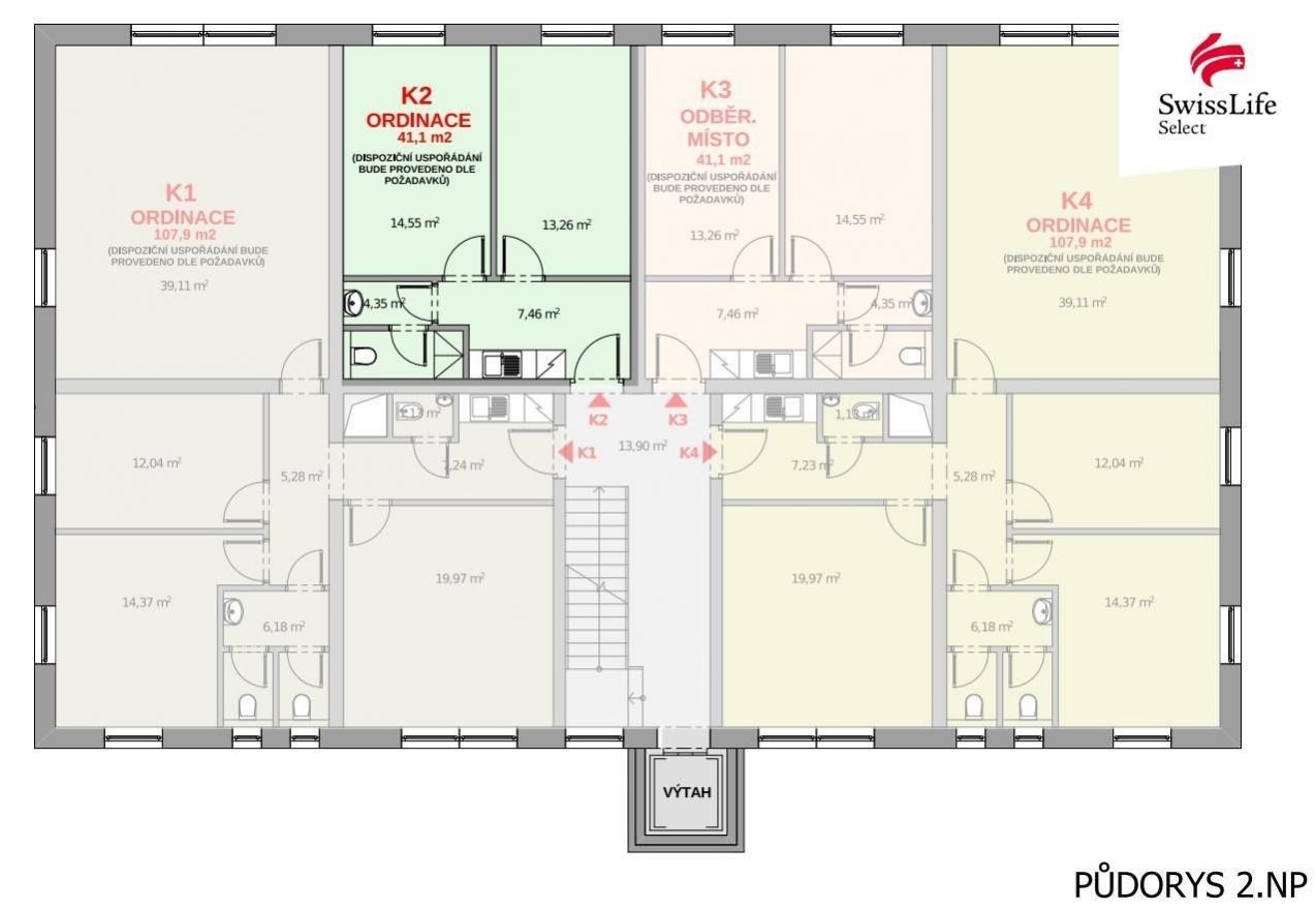 Kanceláře, Polná, 41 m² - 1