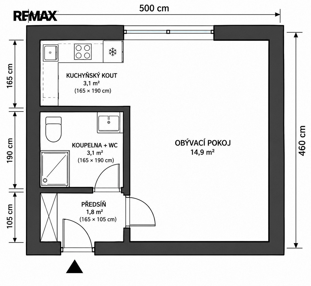 1+kk, Hradební, Příbram - Příbram I, 23 m² - 2