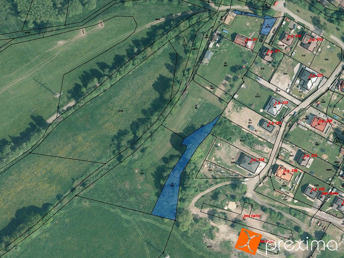 Pozemky pro bydlení, Stará Voda, okres Cheb - 1