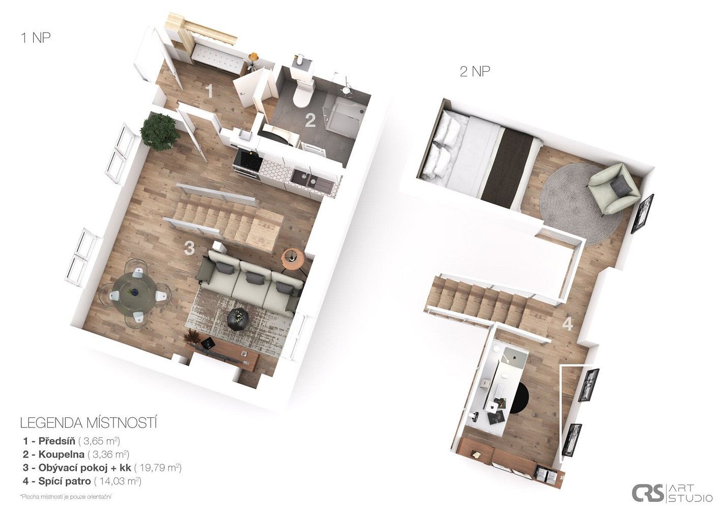 Byt 1+kk · 41 m² · Vítkova, Praha 8 - Karlín - 3