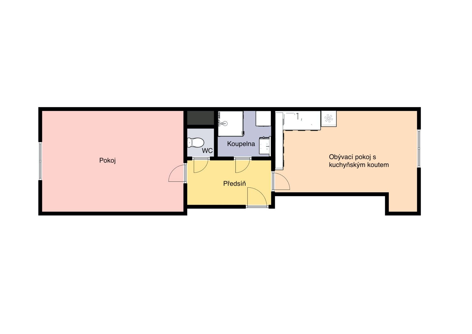 2+kk, Čerpadlová, Praha, 50 m² - 2