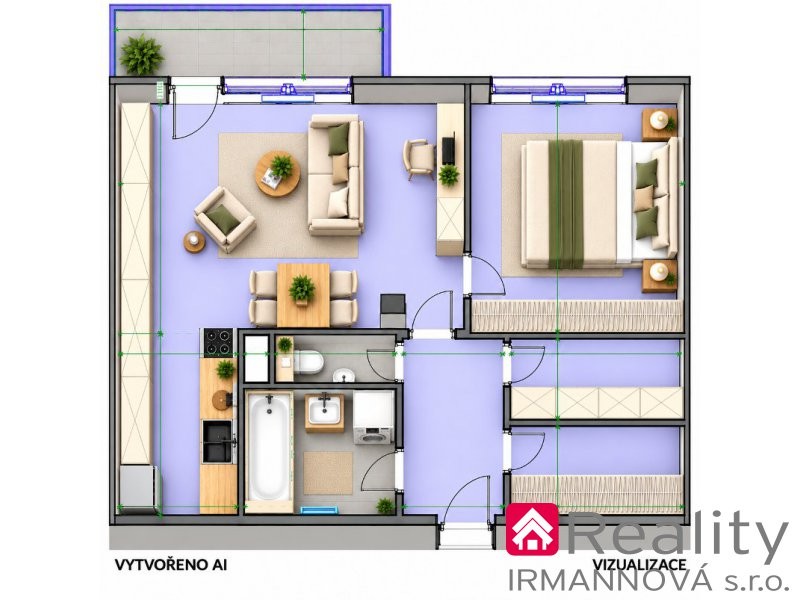 2+kk, Znojemská 1118, Pohořelice, 60 m² - 2