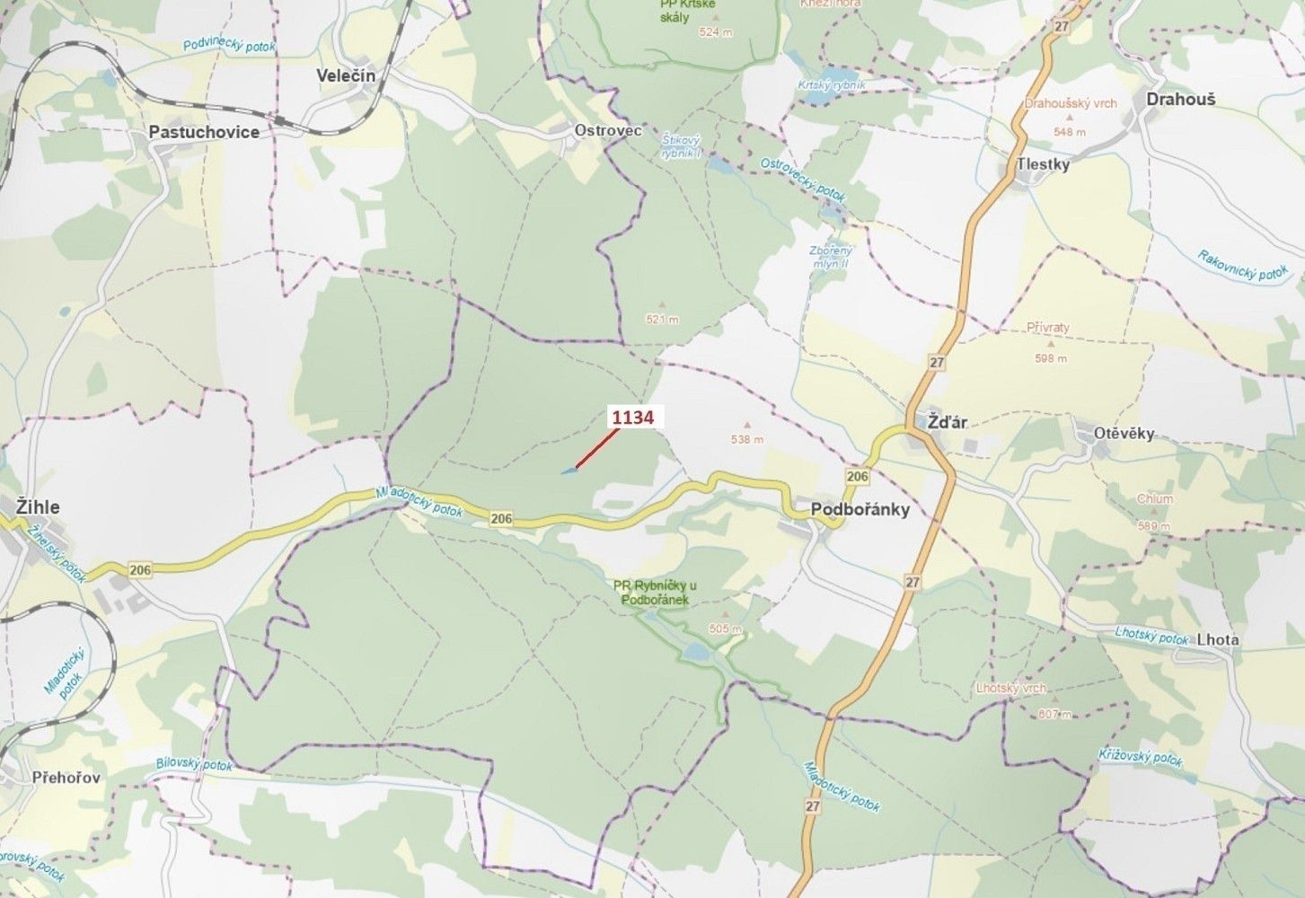 Lesy, Velečín, okres Plzeň-sever, Plzeňský kraj - 1