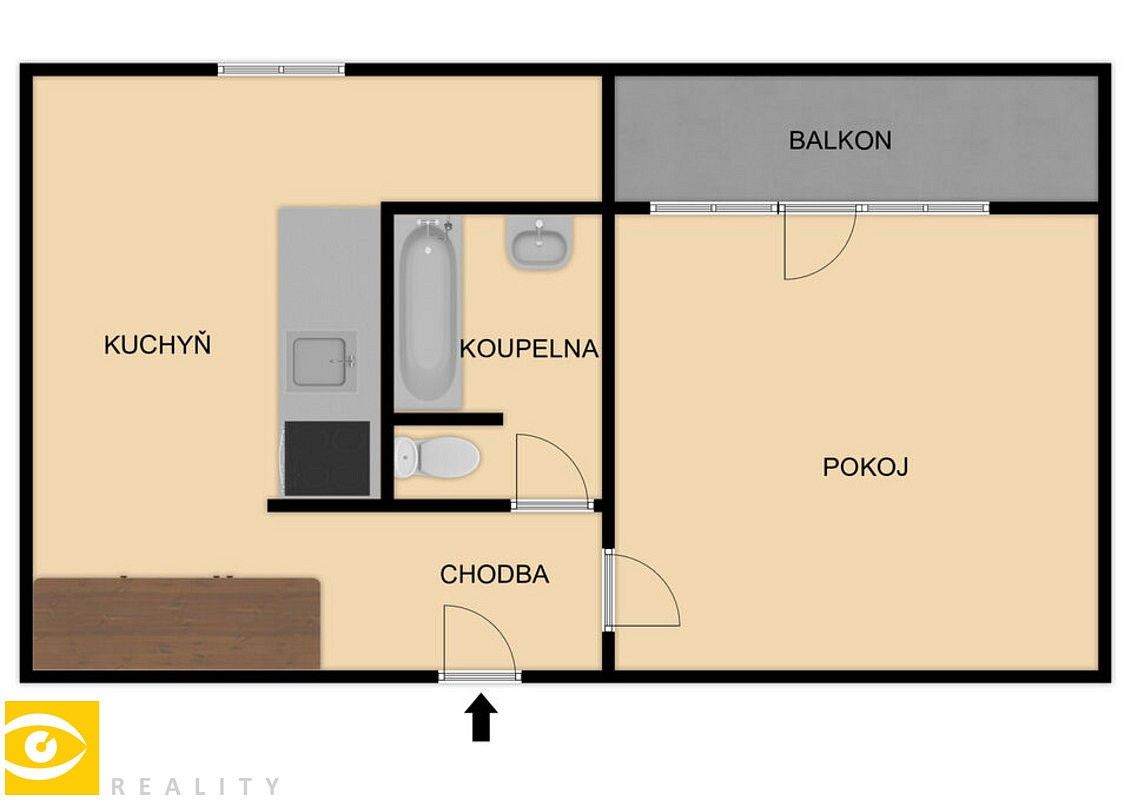 1+1, Plzeň - Lobzy, okres Plzeň-město, Plzeňský kraj, 39 m² - 2