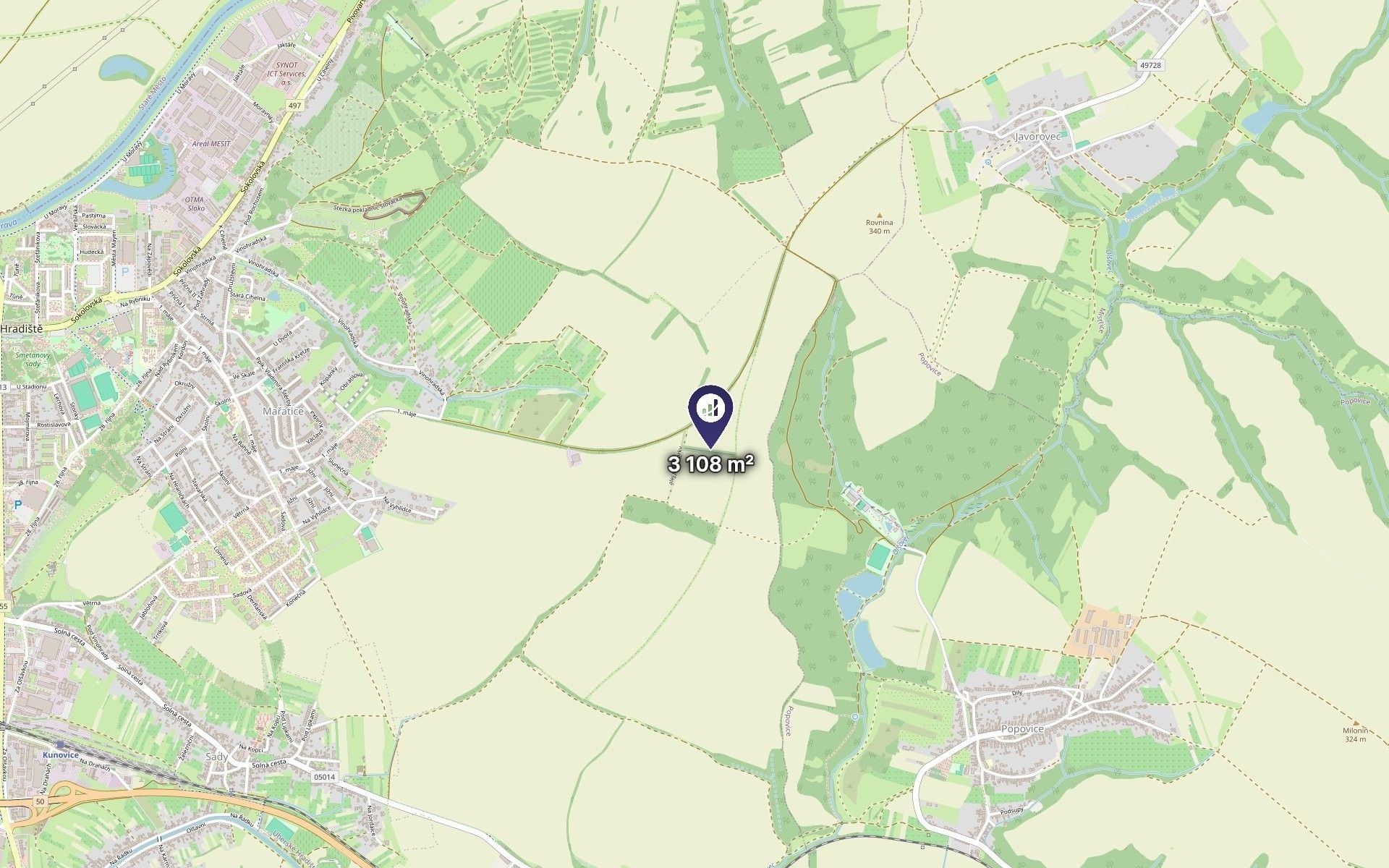 Zemědělský pozemek · 777 m² · Uherské Hradiště - 3