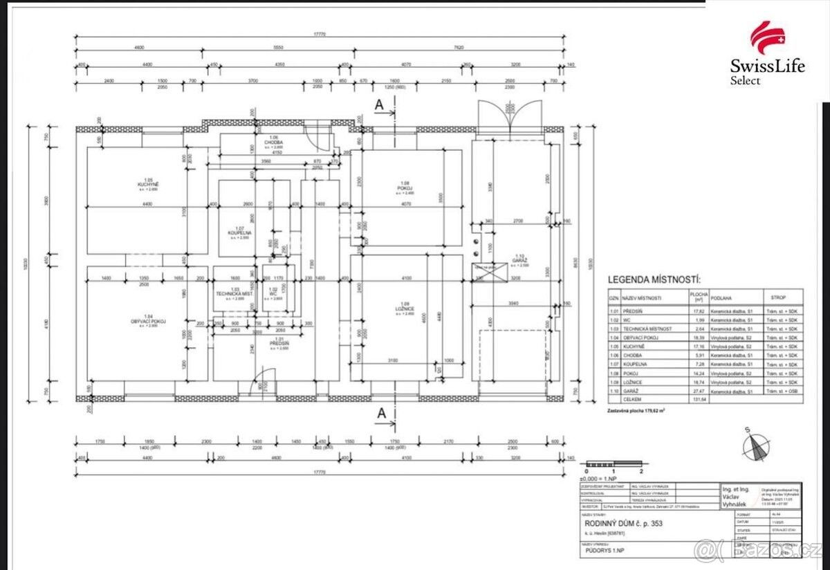 Rodinné domy, Hevlín, 671 69