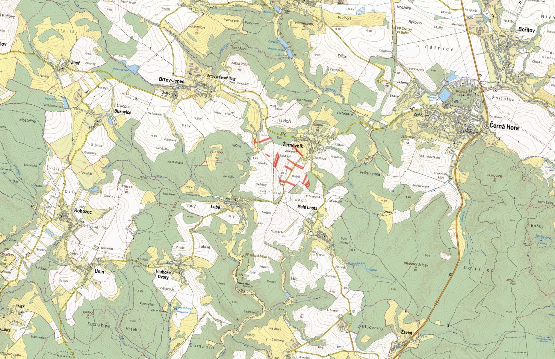 Zemědělské pozemky, Žernovník - 2