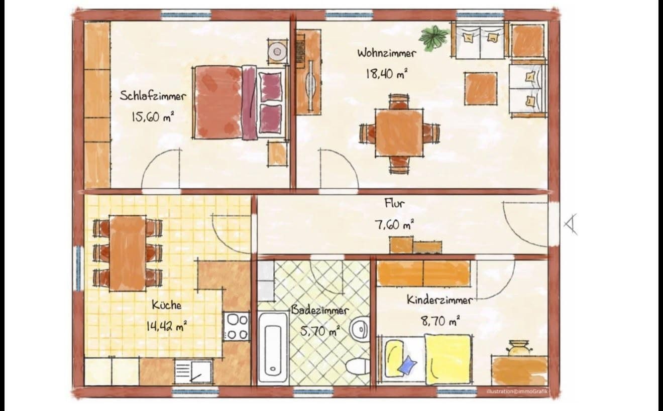 Byt 3+1 · 71 m² · , Bavorsko - 4