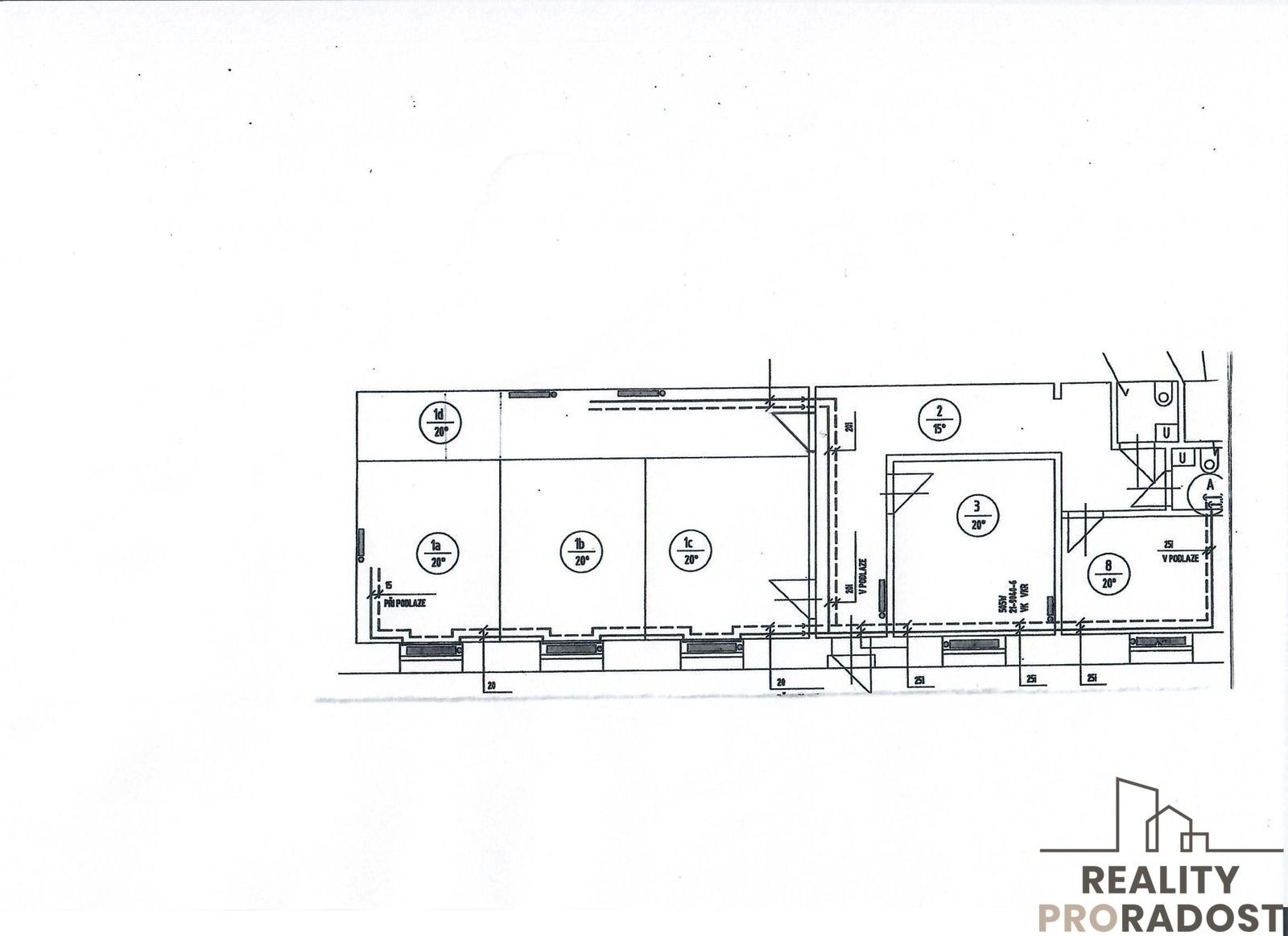 Pronájem kancelář - třída Míru, Pardubice, 140 m²