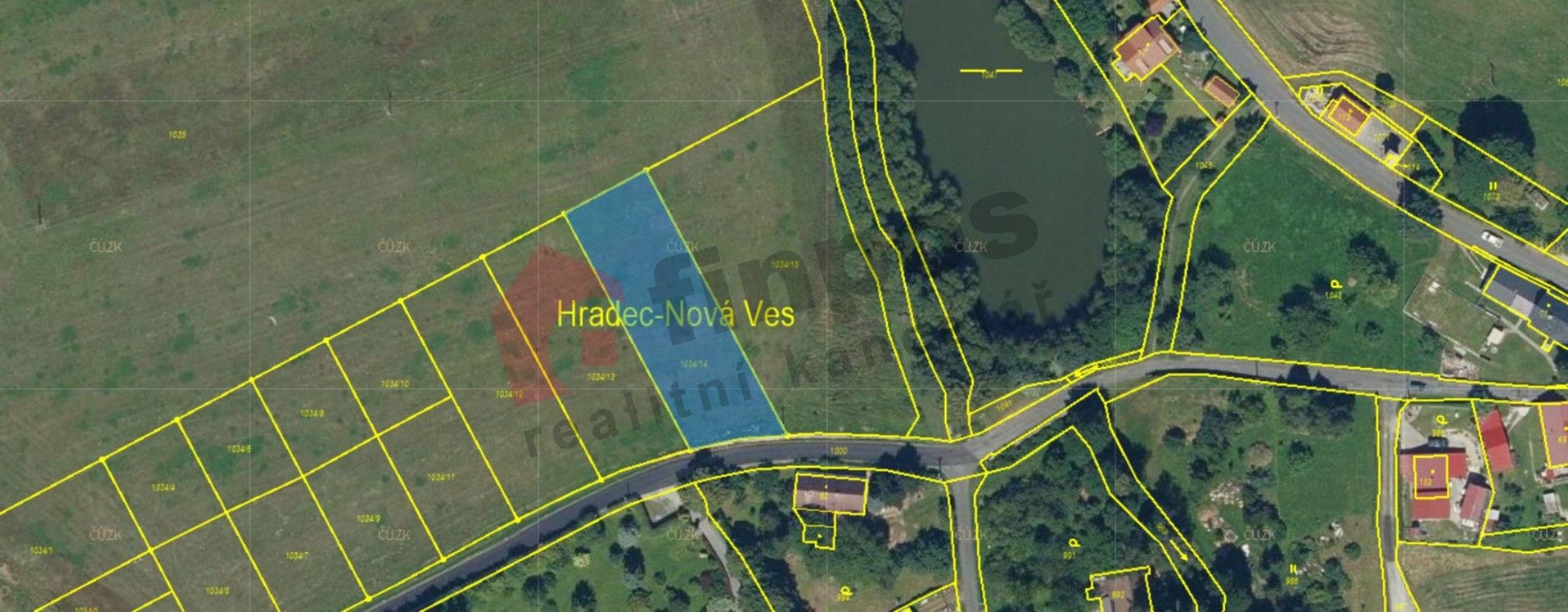 Prodej pozemek pro bydlení - Hradec-Nová Ves, 1 614 m²