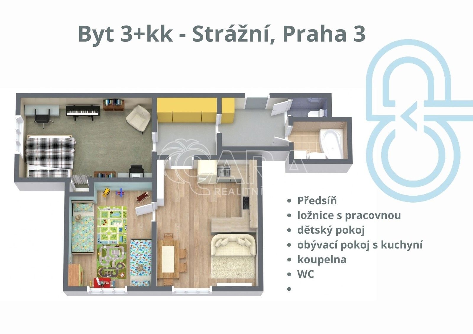 Prodej byt 3+kk - Strážní, Praha, 73 m²