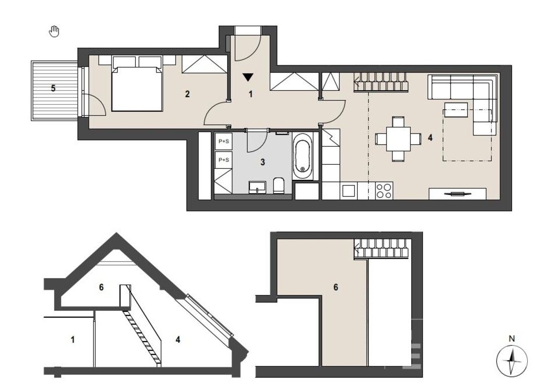 Prodej byt 2+kk - náměstí Osvoboditelů, Praha Radotín, 61 m² - 5