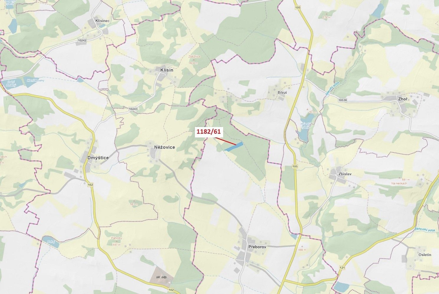 Prodej les - Přeborov, okres Písek, Jihočeský kraj - 1