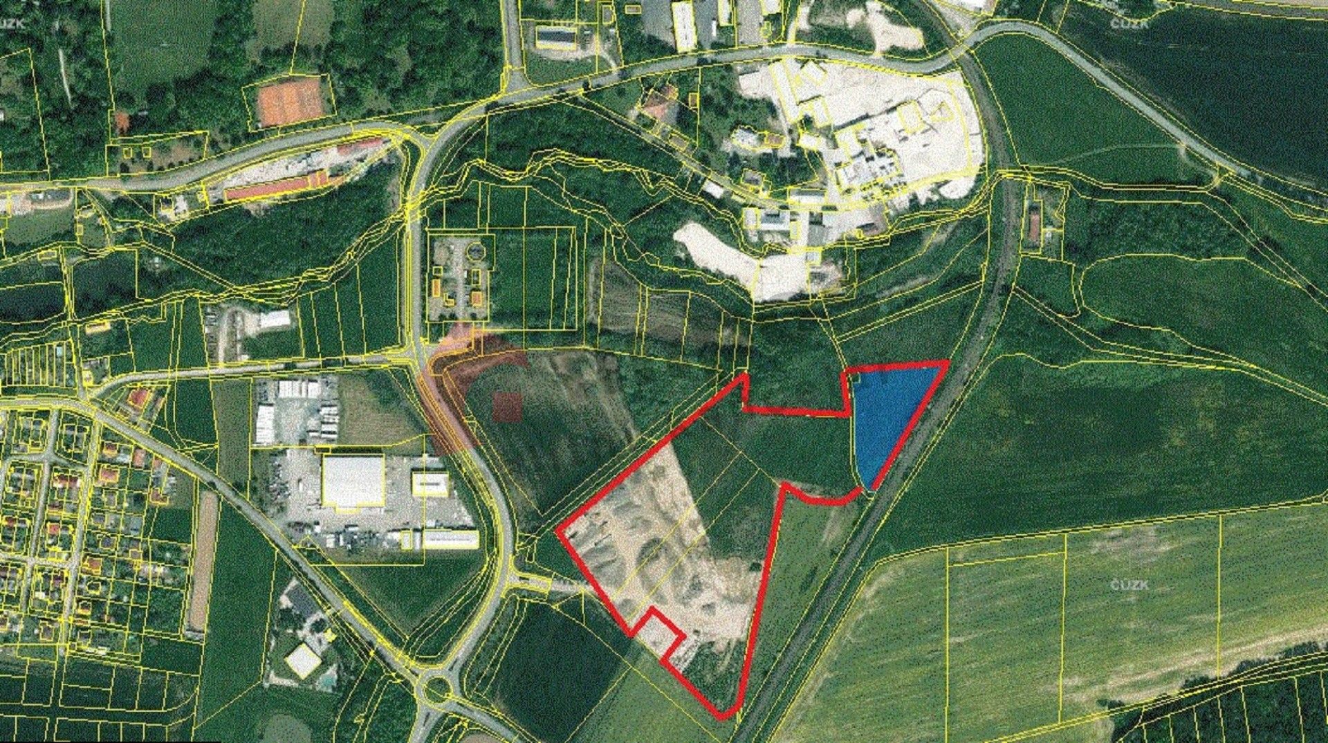 Komerční pozemky, náměstí Míru, Poběžovice, 42 341 m² - 2