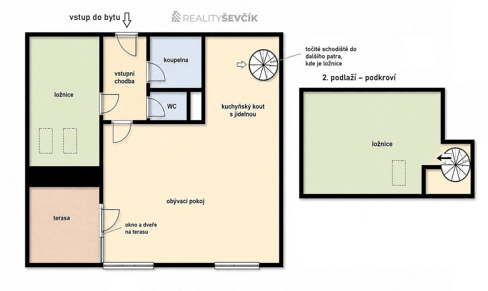Byt 3+kk · 90 m² · Dobrá Voda u Českých Budějovic, okres České Budějovice, Jihočeský kraj - 3