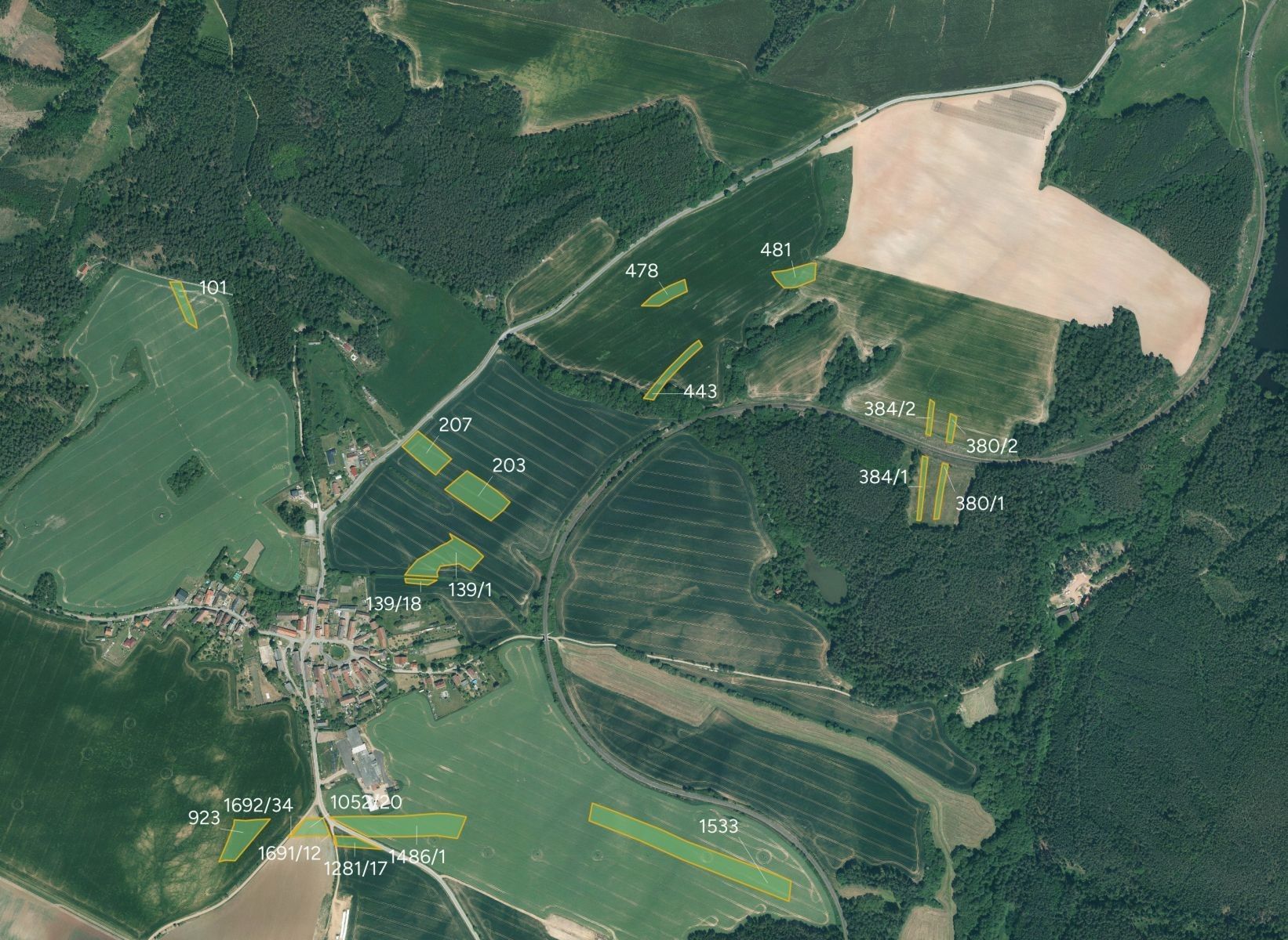 Zemědělské pozemky, Chrášťovice, Mladotice