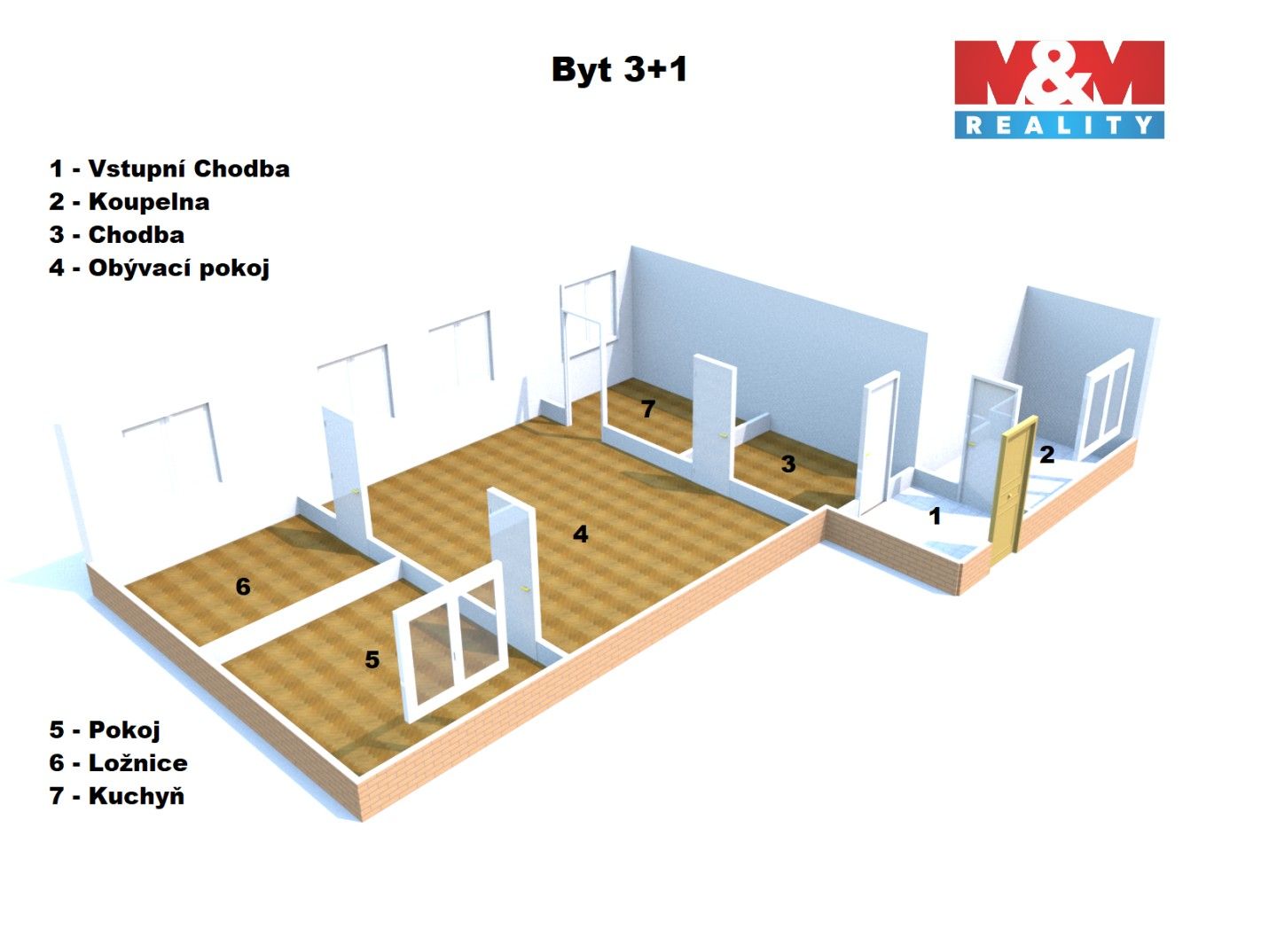 3+1, Skalice, 109 m² - 1
