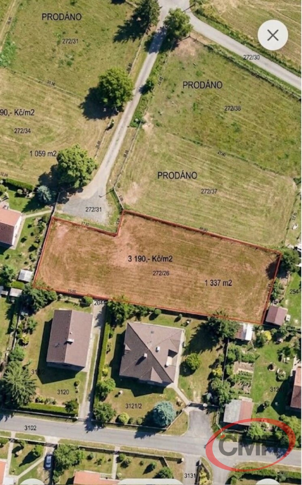 Pozemek pro bydlení, 1 059 m²
