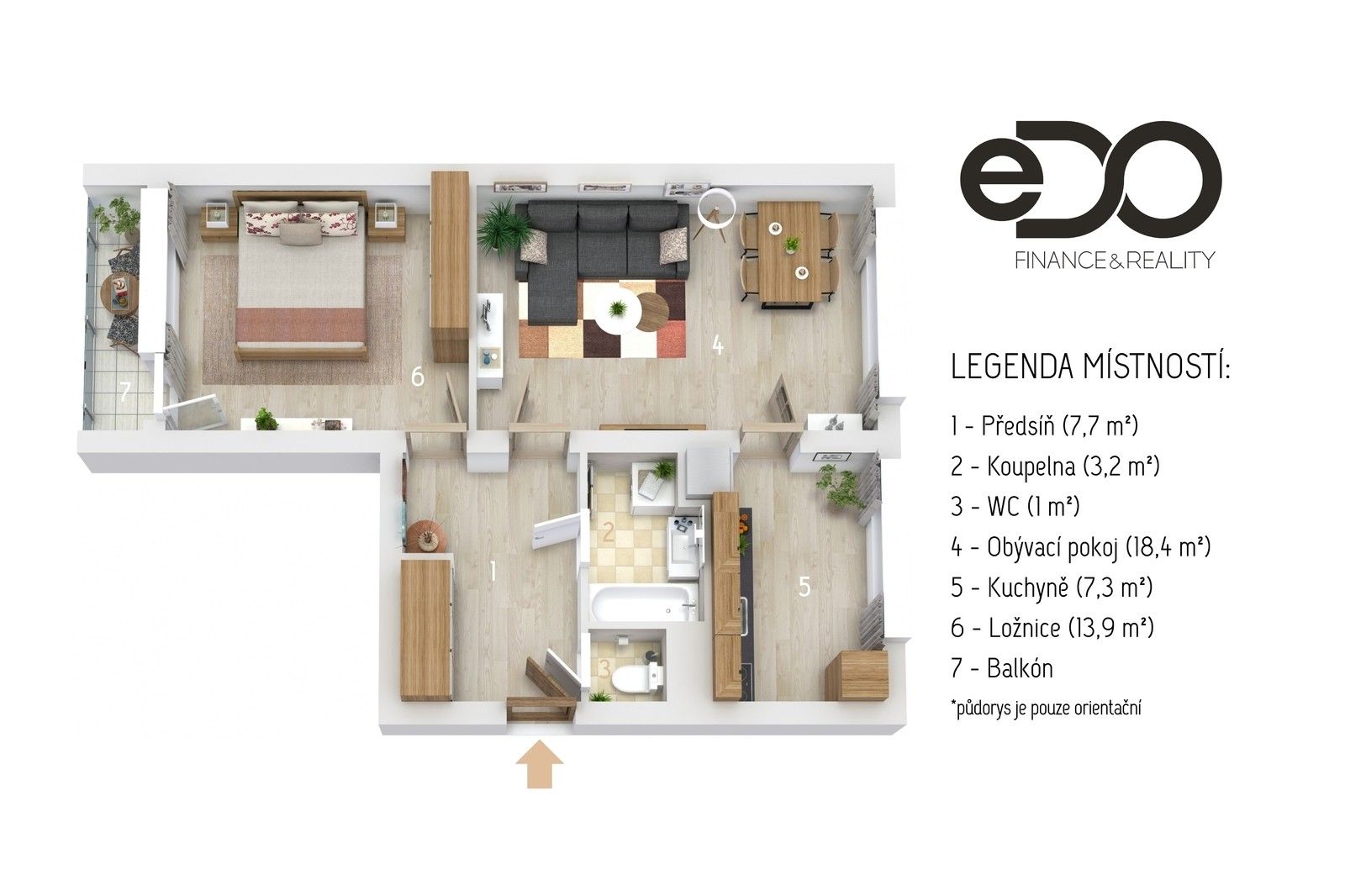 Pronájem byt 2+1 - Rimavské Soboty, Kolín, 53 m²