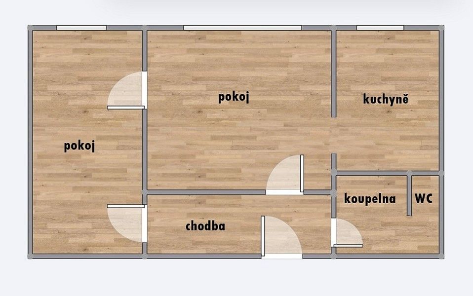 Byt 2+1 · 45 m² · Rezkova, Ostrava - Zábřeh - 4