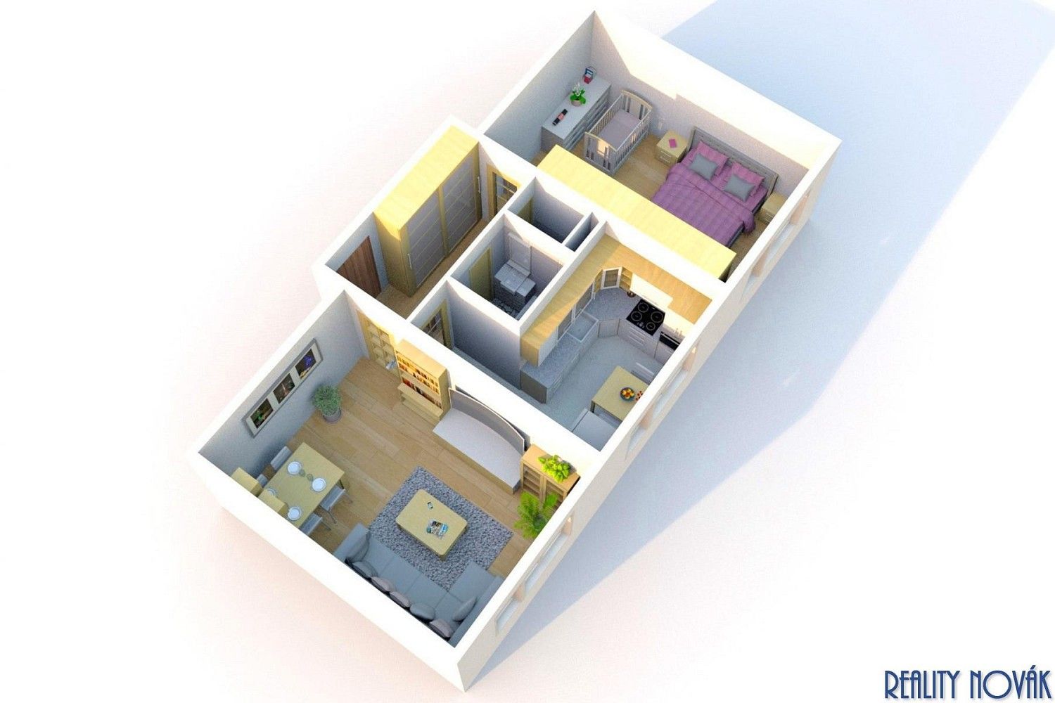 Prodej byt 2+1 - Praha - Záběhlice, okres Praha 10, Hlavní město Praha, 52 m² - 2