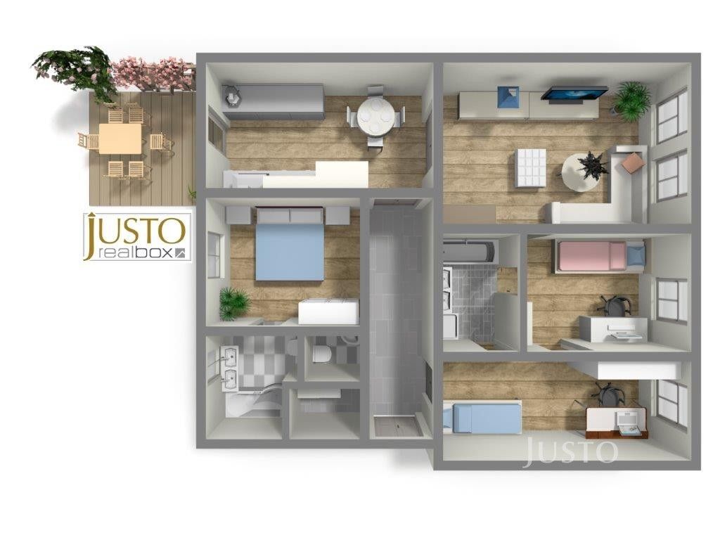 4+kk, Burketova 59, Písek Václavské Předměstí, 108 m² - 2