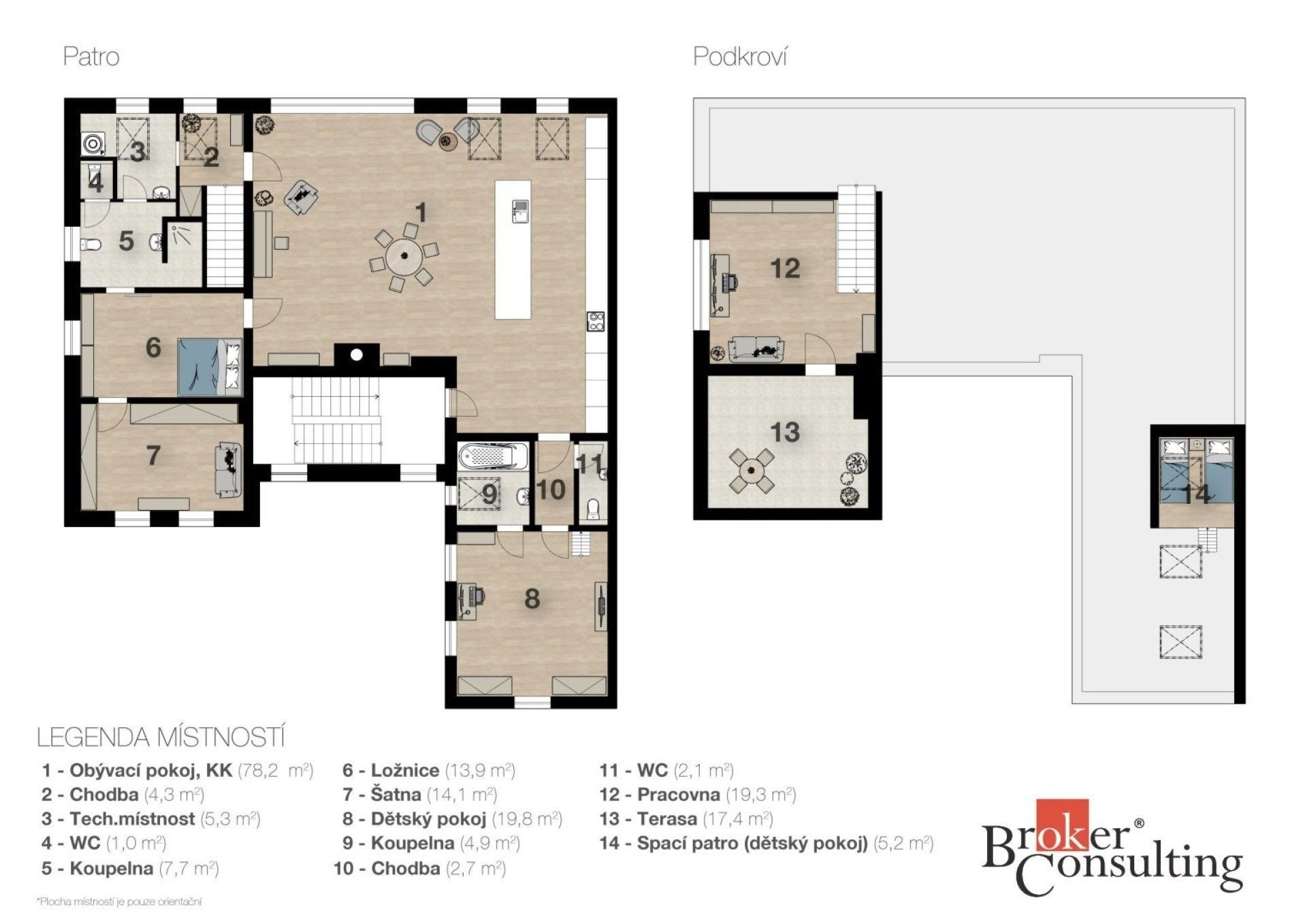 Byt 4+kk · 191 m² · Krčská 96, Praha Krč - 3