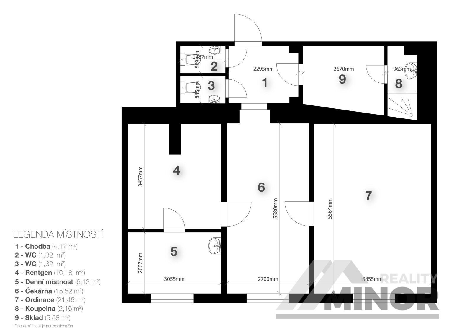Pronájem komerční - Masarykovo náměstí 135, Slaný, 69 m² - 5