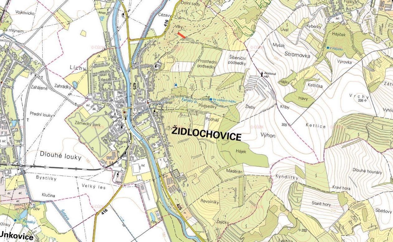 Prodej zemědělský pozemek - Židlochovice, 991 m²