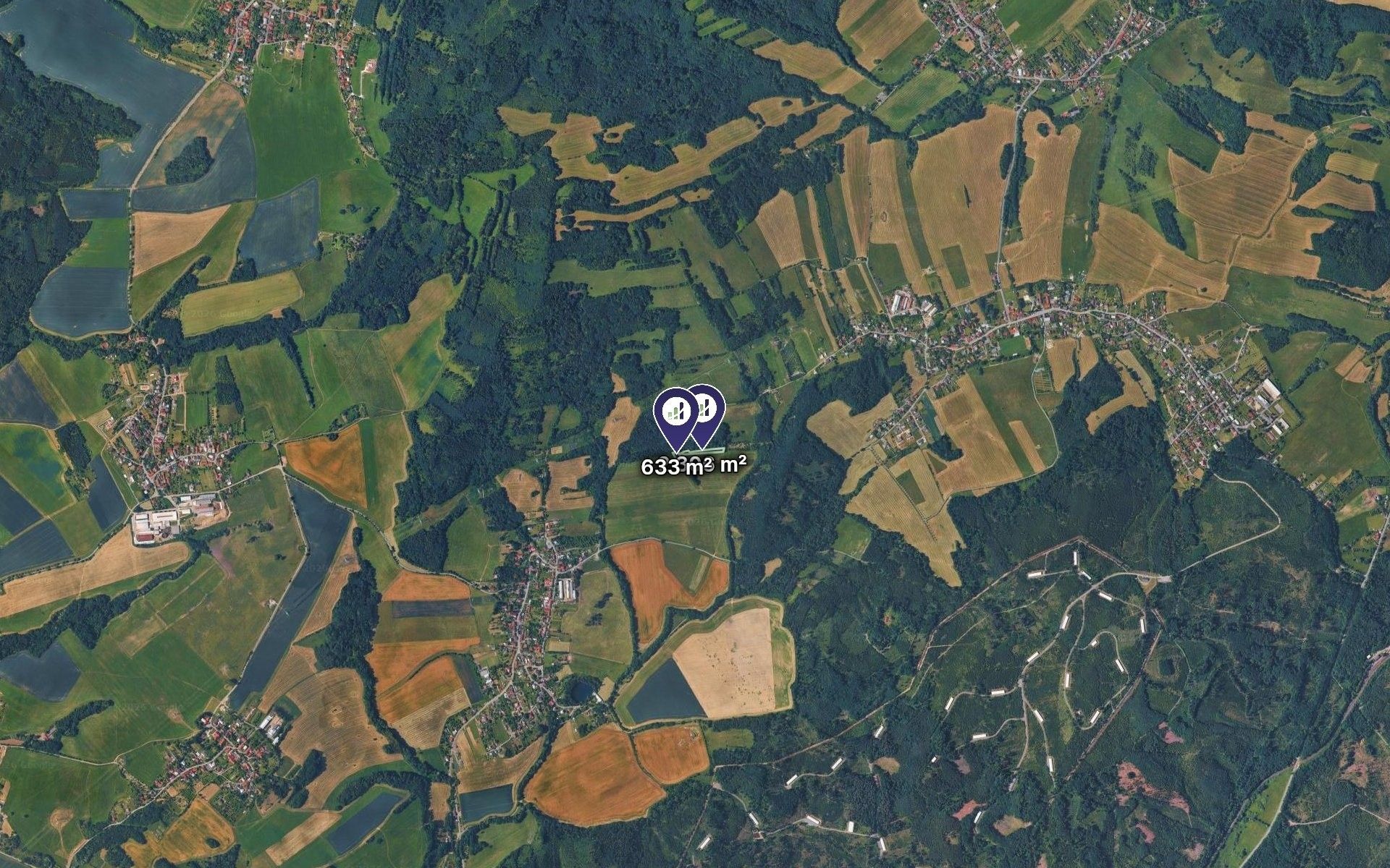 Louky, Lešná, 1 470 m² - 2