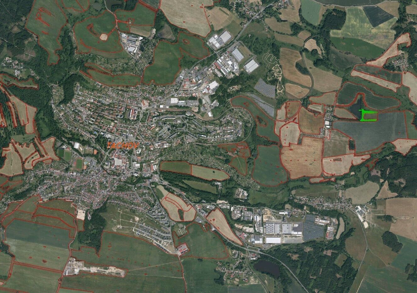 Zemědělské pozemky, Tachov, 5 047 m² - 2
